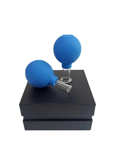 Silikon Vakumlu Cam Yüz  Masaj  Kupası 2'li Set