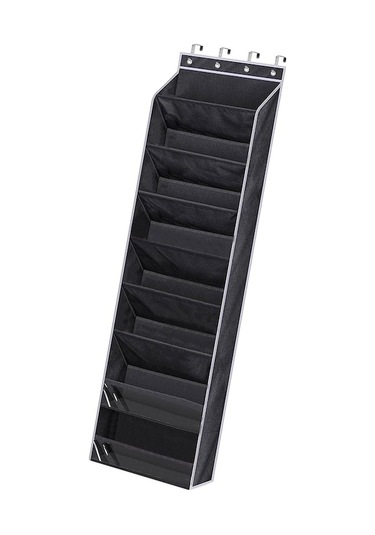 Suntek Kapının Üzerinde Ayakkabı Düzenleyici Büyük Derin Siyah