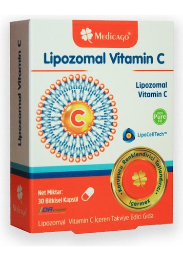 Medicago Lipozomal Vitamin C 30 Bitkisel Kapsül