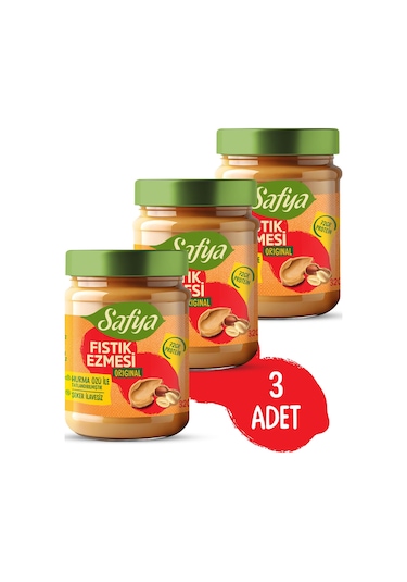 Safya Original Fıstık Ezmesi 320 Gr X 3 Adet