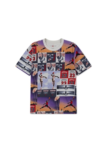 Nike Jordan Posterized Air Çocuk Tişört 95f612-782 Çok Renkli