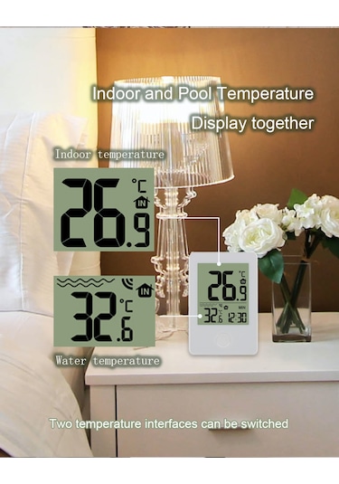 Springsun Dijital Yüzen Termometre Havuz/akvaryum : Su Sıcaklığını Anlık Ölçen Pratik Ve Dayanıklı Termometre