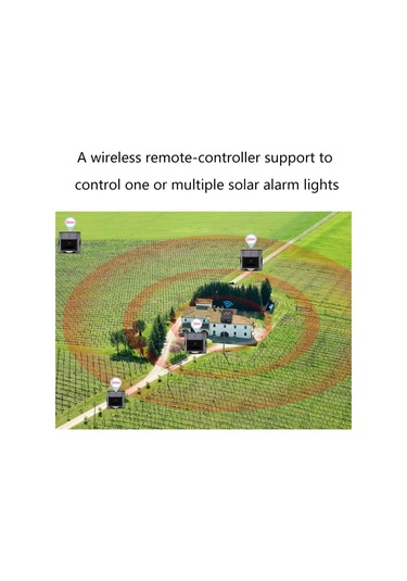 Cbtx N911f Güneş Uzaktan Kumanda Uyarı Işığı Su Geçirmez Kablosuz İnsan Vücudu İndüksiyon Alarm Işığı Diğer