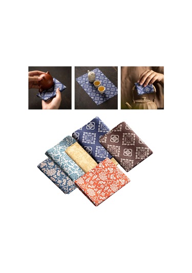 Homyl 6x Çin Emici Çay Havlusu Çaydanlık Tekrar Çok Renkli