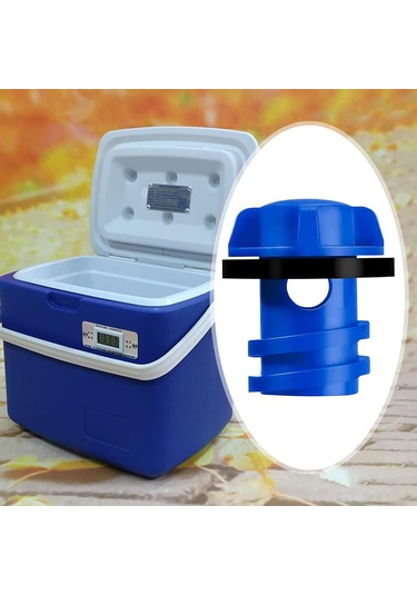 Homyl Parmak Düğmeli Tasarımlı Soğutucu Tahliye Tapası Mavi Mavi