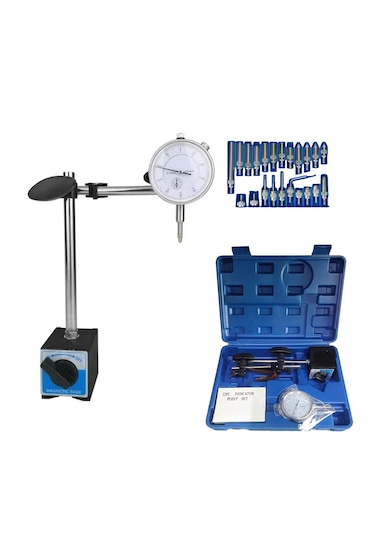 Dorf Tools 22 Parça Manyetik Komparatör Saati Çantalı
