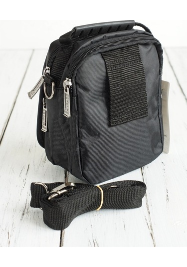 Çok Gözlü Küçük Boy El Ve Omuz Askılı Siyah Su Geçirmez Çanta 3450 Siyah