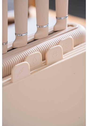 Cooper 10 Parça Standlı Kesme Tahtası Ve Bıçak Seti Diğer