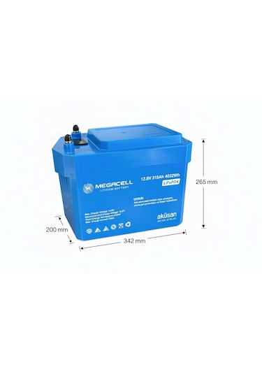 12.8 V 315 Ah Bluetoothlu Lityum Demir Fosfat Akü Lifep04 -prizmatik Hücreli