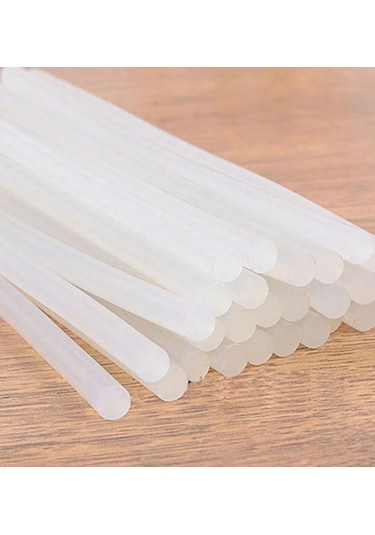 5 Adet - İnce Mum Silikon Çubuk Sıcak Silikon 7 MM X 30 CM N11.37