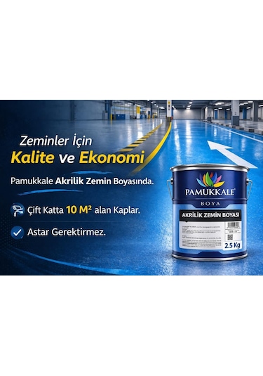 Pamukkale Akrilik Zemin Boyası 2.5 Kg Ral 2004 Turuncu Diğer