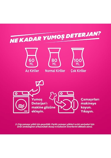 Yumoş Sıvı 1690 ML Renkli 5027