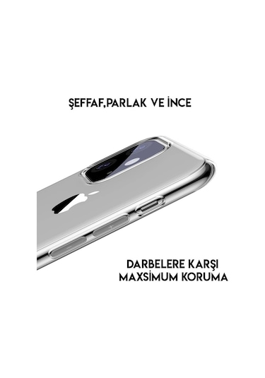More TR Baseus Simplicity Series iPhone 11 6.1inch（2019） Şeffaf Gel Silikon Kılıf - şeffaf