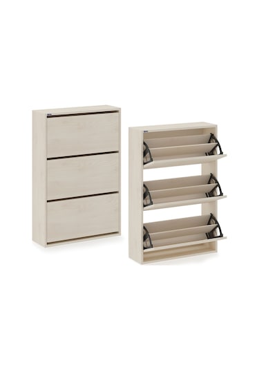 Ceha 3'lü Düşer Kapaklı Ahşap Ayakkabılık - Düz Akçaağaç A.AYK-3/D.AKÇAAĞAÇ Ceha 3'lü Düşer Kapaklı Ahşap Ayakkabılık - Düz Akçaağaç A.AYK-3/D.AKÇAAĞAÇ