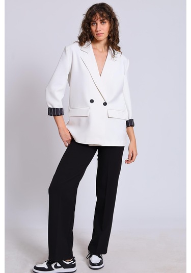 Atlas Ceket-beyaz Beyaz