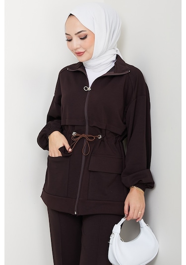 Kapak Cepli Oysho İkili Takım 1652 - Acı Kahve Acı Kahverengi