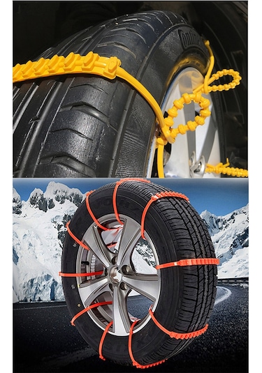 Yeni Nesil Tak Çıkar Pratik Kar Zinciri Lastik Zinciri 8'Li
