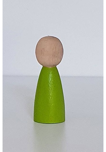 Waldorf Montessori Peg Bebek Mini İnsancık Boyalı 10'lu Set Do...