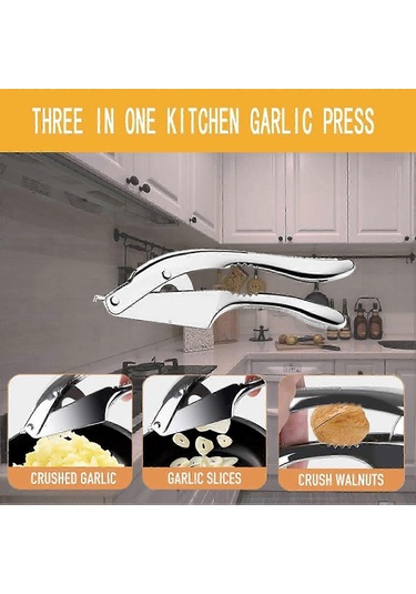 Sarımsak Presi 2'si 1 Arada Paslanmaz Çelik Sarımsak Presi, Kayma Çok Renkli