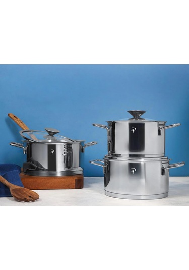 Porland Ykc606 Colby Tencere Takımı 6 Parça Çelik