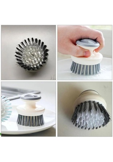 Xindoker Ev Kullanıma Uygun Leke Kaldıran, Tencere-bardak Yıkayan Ve Ocak Temizleyen Çok Fonksiyonlu Mutfak Temizlik Fırça Seti 1 Adet Tencere Fırçası