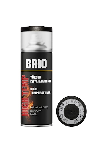 Brio Sprey Boya Siyah Yüksek Isıya Dayanıklı Bh9005m 400 ML
