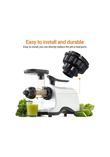 Xurunkeji Meyve Sıkacağı Yedek Parçaları, Omega Modelleri 8006 8003 8051 8061 8071 8091 8081 İçin Ayarlanabilir Uç Kapağı Siyah