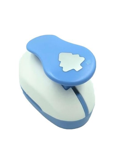 RedApple Şekilli Mega Boy Delgeç/Şekilgeç 4.3 cm Delgeç Çam Ağacı Mavi