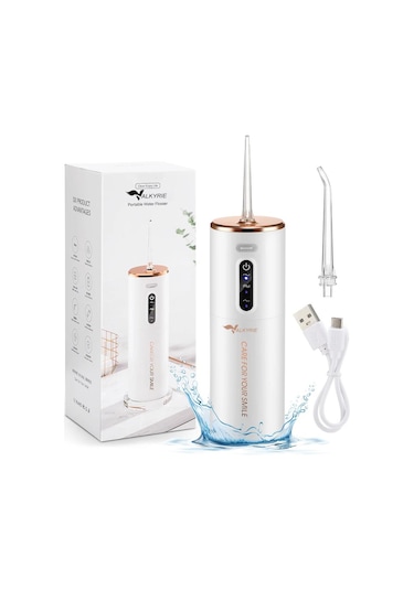 Valkyrie Şarj Edilebilir Taşınabilir Ağız Duşu 280ml Diş Protez Bakım Cihazı Gündelik Kullanım