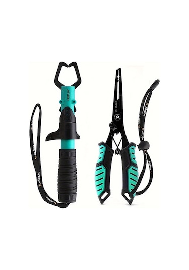 Elmpaly 2 Adet Dayanıklı Paslanmaz Çelik Balıkçı Pensesi Lake Blue Kolay Balık Kontrolü Ve Açık Hava Balıkçılığı İçin Temel Araç