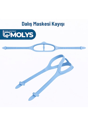 Molys Dalış Maskesi Kayışı Açık Mavi