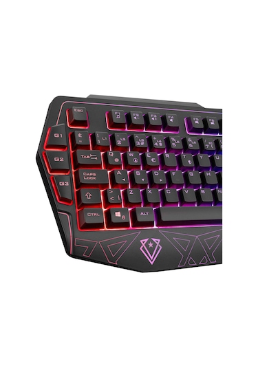 Everest KM-6168 Formula Combo USB 3 Makro Tuşlu RGB Q Oyuncu Klavye Mouse Set