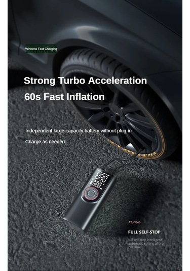 Jialan Kablosuz Lastik Şişirme Pompası 6000 Mah Elektrikli