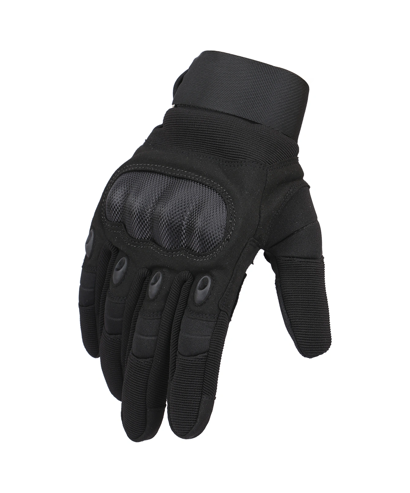 Dofolink Motorcycle Eldivenleri, Dış Etkinlikler İçin Dayanıklı, Kaymazsız, Çarpmaya Dayanıklı, Üç Parmak Dokunmatik Ekran, Soluklu Kumaş - Siyah M