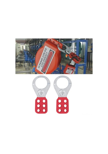 Dianziye 2 Adet 1,5 İnç Galvanizli Çelik Güvenlik Kilidi, 6 Delikli Endüstriyel Kilit Kalkanı, Yüksek Kaliteli Ve Dayanıklı