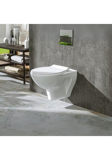 Pr3510 Pera Kanalsız Asma Klozet, Nkp Yavaş Kapak