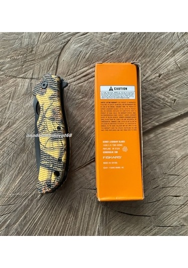 Gerber Carbon Çelik Özel Cep Çakısı Kamp Çakısı Açacak Çekiçli Cep Bıçak 22cm Siyah Sarı