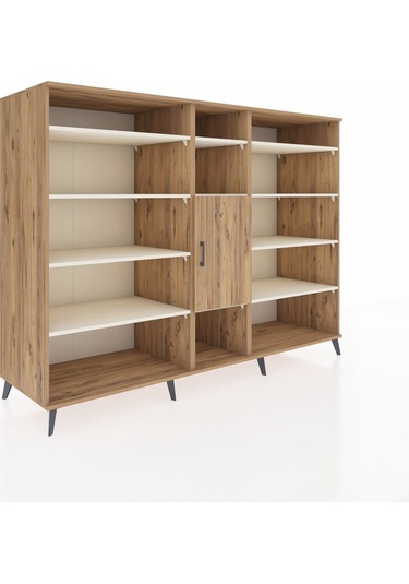 Kronos Dolap 12 Raflı Tek Kapaklı 220x59x163 Çam-çam/aytaşı Çam-çam/aytaşı