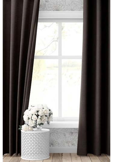 Blackout Kahverengi Karartma Fon Güneşlik Perde Kahverengi