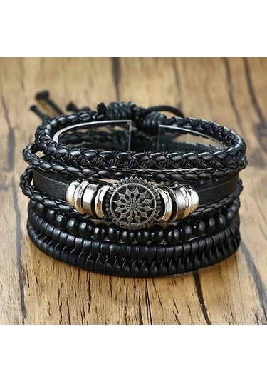 Gogoey Dbs3737 Erkek Deri Bileklik Çok Renkli