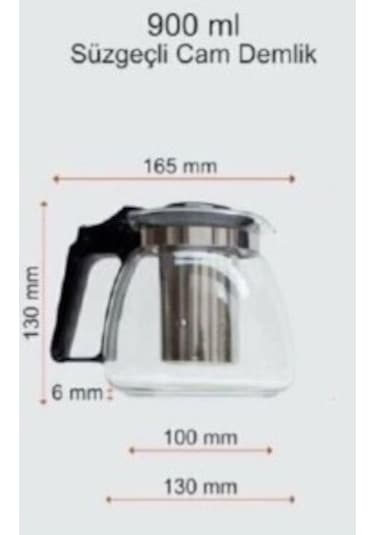 Cam Demlik 900ml 4881 Cam