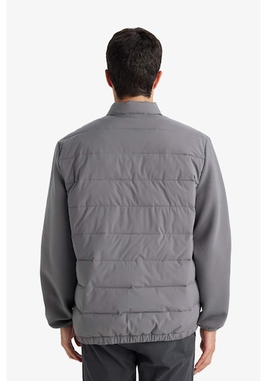 Defacto Su Geçirmez Slım Fıt Dik Yaka Esnek Mont D7532ax26spgr206 Gri-gr206