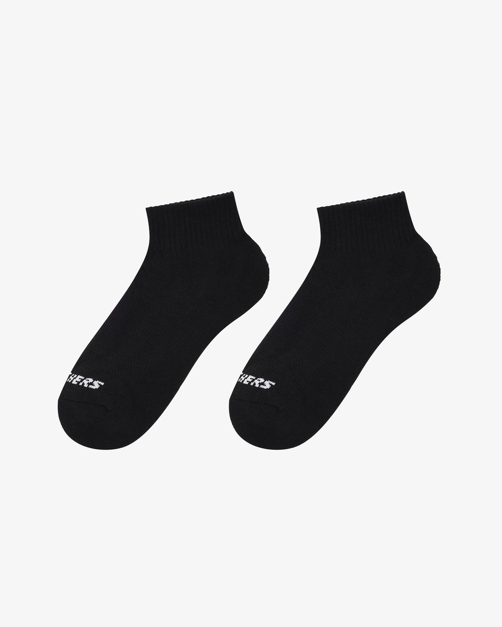 Skechers 6'lı Unisex Yarım Taban Destekli Quarter Crew Çorap Unisex Siyah Çorap S118214-001 Siyah