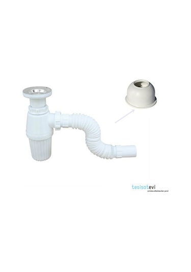 Gama Taslı Körüklü Lavabo Sifonu - Taslı Lavabo Sifonu - Sifon