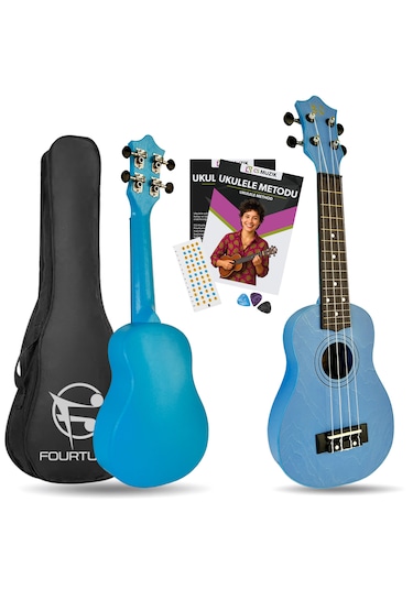 Fourtune Loki Sp-21bl Soprano Mavi Ukulele Seti Başlangıç Seviye Mavi
