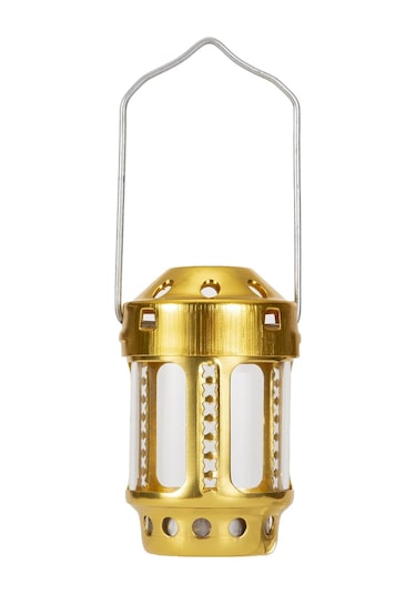 Altın Taşınabilir Mum Fener Gece Balıkçılığı Asılı Açık Kamp Y27407g-2 Altın Altın