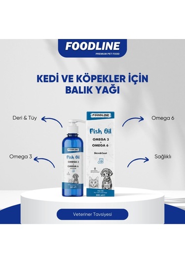 Foodline Fish Oil 200 Ml Omega 3&6 İçerikli