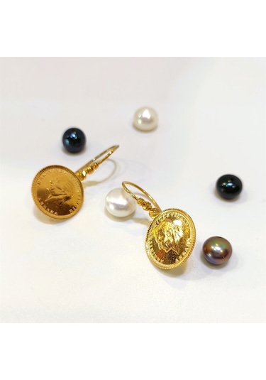 Altın Ürünler Dorika Toplu Çeyrek Küpe