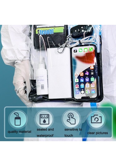 Tteoobl T-019a Çeşitli Eşya Saklama Çantası Telefon Su Geçirmez Omuz Çantası, Boyut: Bir Kod Mavi Mavi