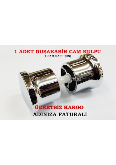 Duşakabin Cam Kulpu Cam Kapı Kolu + Cam Kulpu